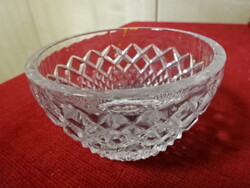 Faceted Glass Centerpiece, 9 cm Diameter. Jókai