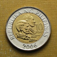 Fülöp-szigetek 2006 10 Piso bimetál