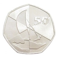 Gibraltár,50 pence 2019 AC - Szigetjátékok aUNC+ nikkel