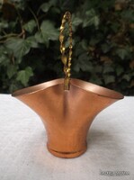 KOSÁR - RÉZ - 11 x 9 cm - HIBÁTLAN