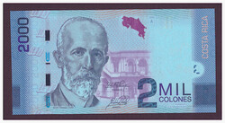 Costa Rica 2000 colones UNC 2015