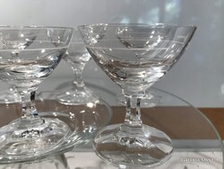GLASS SET - NEW - 6 pcs - BÉKEBELI - 2 cm - LIKŐRÖS - 7 x 6 cm