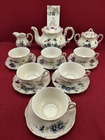 Zsolnay cornflower pattern 6-person tea set #2