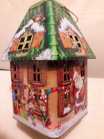 Magnat latern színes zöld fém lámpás gyertyatartó 18x10x10cm.Új