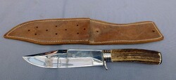 Puma Hunting Knife (Hunting Knife) With Leather Sheath. Very good condition. Very sharp!!