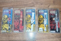 5db vintage STAR WARS LCD karóra bontatlan R2D2 STORMTROOPER sisak