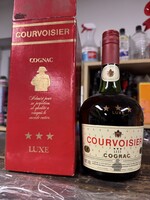 Vintage Courvoisier Luxe 3 Star Cognac (1980s) – Eredeti díszdobozban, bontatlan!