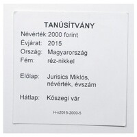 Hungary, 2000 forint 2015 - Kőszegi Castle - MÉF Certification