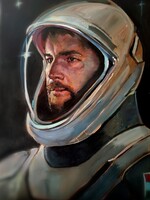 Zalán Kertai: Tibor Kapu – The Hungarian Astronaut Painting for Charity Art Auction