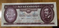 100 Forint 1980 UNC . Enyhe papírránccal.
