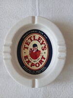 Vintage Tetley's Export English Beer Ceramic Ashtray, Promotional Item