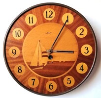 Rare Inlaid Majak Wall Clock