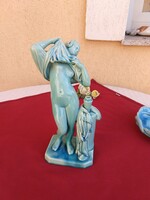 Zsolnay Figurative Nude Female Figure, 27 cm