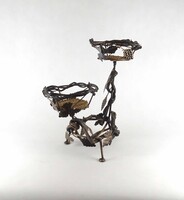 2B604 Dekoratív szőlőfürtös virágtartó állvány 44 cm