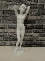 Hibátlan AK Kaiser porcelán akt szobor (Wolfgang Gawantka, 32 cm)