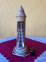 Retro plexi hangulat lámpa 28 cm.