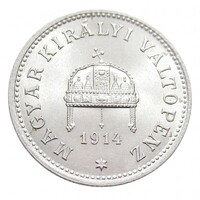Ausztria,20 fillér 1914 aUNC+ nikkel