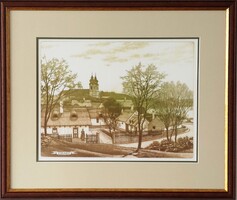 Gaal Domokos – Tihany – eredeti rézkarc, 30 × 39 cm