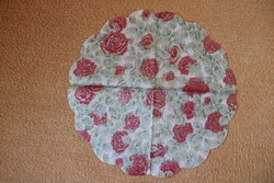 Old, round, thin tissue napkin
