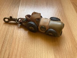 Leather Racing Car - Keychain