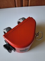 Régi retro klasszikus Piros BKV Jegykezelő,lukasztó Kulccsal és rögzítőkkel