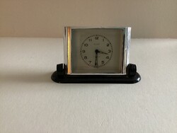 Slava 11-jewel art deco table clock.