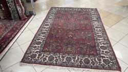 4514 ÓRIÁSI AKCIÓ Hindu Sarough kézi gyapjú Perzsa Szőnyeg 120X180CM