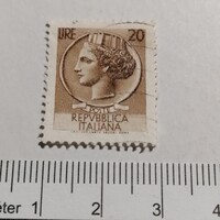 Cancelled Stamp Stamp from Italy. 1955.