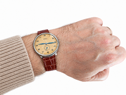 Rare, Large Doxa Military Style Wristwatch from 1945 with Leather Strap