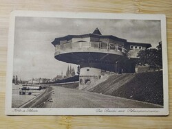 Antik lap,Németország,Köln,Bastei,ikonikus, expressionista stílusú építészeti remekmű a Rajna mentén