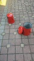 10 literes piros Zománcos Zománcozott zsírosbödön bödön Vendő