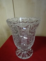 Ajkai footed lead crystal vase, height 20.5 cm. Jókai