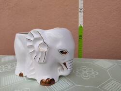 Porcelán elefánt kaspó