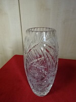 Cut glass vase, height 23 cm. Jókai
