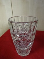 Cut glass vase, height 20 cm. Jókai