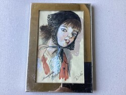 Portrait of a young girl.