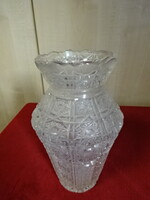 Ólomkristály váza, magassága 21,5 cm. Jókai