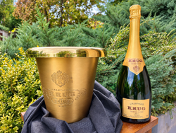 CHAMPAGNE CLUB - KRUG arany pezsgőveder – vintage, 1970–1980-as évek