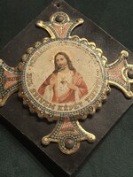 Fém lemez  Jézus képpel