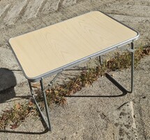 Retro összecsukható kemping kis asztal mid century camping 70-es évek