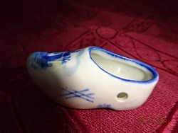 Holland porcelán mini papucs, hossza 5 cm. Vanneki!