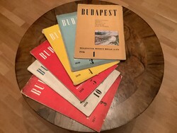 BUDAPEST című képes folyóirat 6 száma 1946, illetve 1947-ből