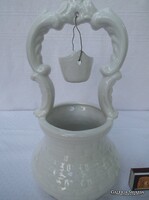 VÁZA - KÚT - 30 x 15 cm - RÉGI - PORCELÁN - KÜLÖNLEGES - HIBÁTLAN