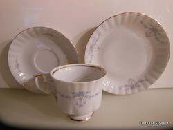 COFFEE SET - 3 pcs - NUMBERED - MARKED - GILDED - PORCELAIN - OLD - 17 cm - 14 cm - 2 dl