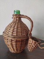 Vessző fonatú demizson 1 l