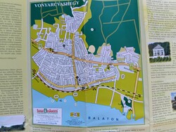 Vonyarcvashegy és Nyugat-Balaton turisztikai információs térkép Hiszi-Map Tourinform (Info-Map)
