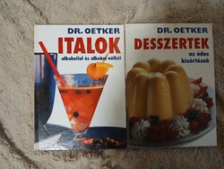 2 db Dr. Oetker receptkönyv csomag: Italok + Desszertek