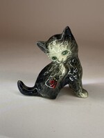 Goebel porcelán cica katicabogárral