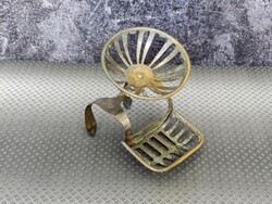 Soap holder for the edge of the bathtub, art deco
