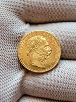 Arany 20 Frank / 8Forint 1880 KB. Gyönyörű állapotban!